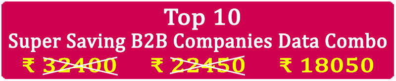 Top 10 Types Super Saving  Business 2 Business Companies Data Combo - In Excel Format