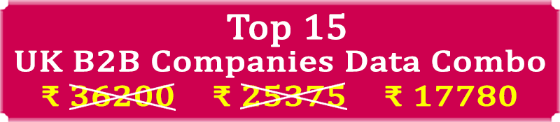 Top 15 Types Super Saving  UK B2B Companies Data Combo - In Excel Format
