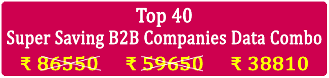 Top 40 Types Super Saving Business 2 Business Companies Data Combo - In Excel Format