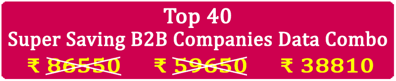 » Top 40 Types Super Saving Business 2 Business Companies Data Combo - In Excel Format