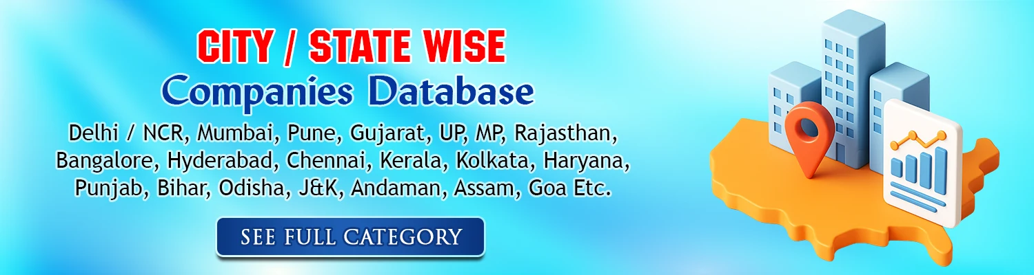 City State Wise Companies Database